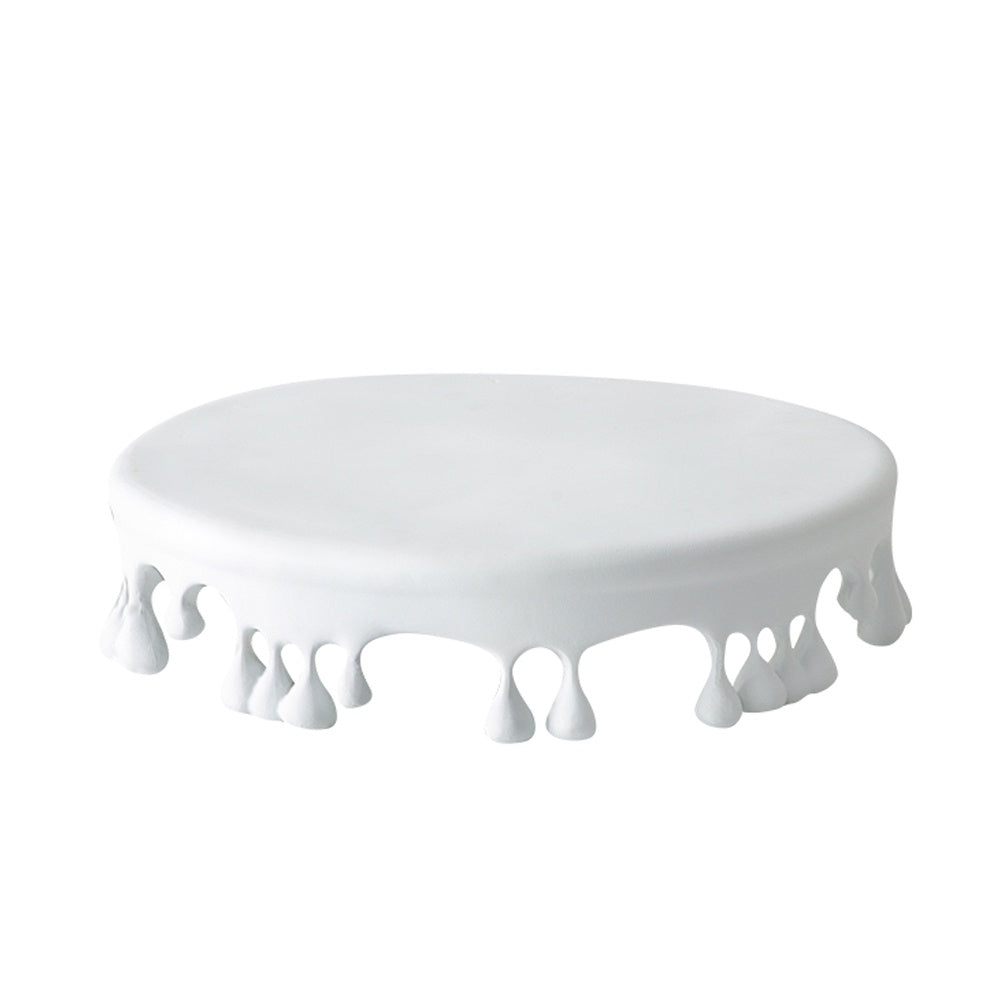 White Resin Pedestal Tray FC-SZ2162B