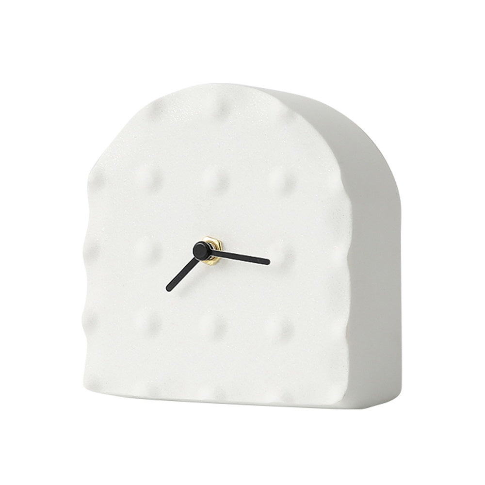 White Arched Resin Table Clock FC-SZ2172