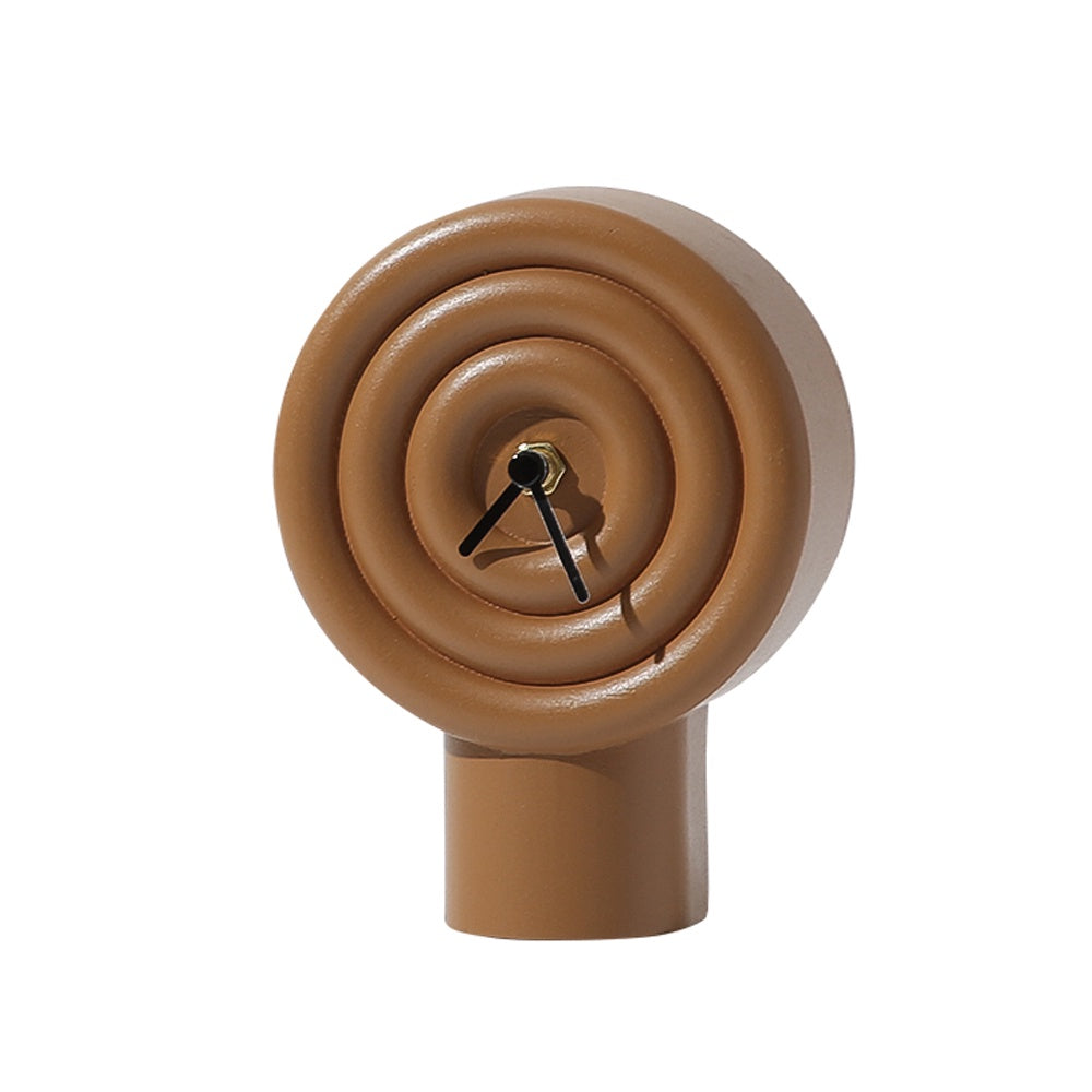 Brown Resin Table Clock FC-SZ2177B