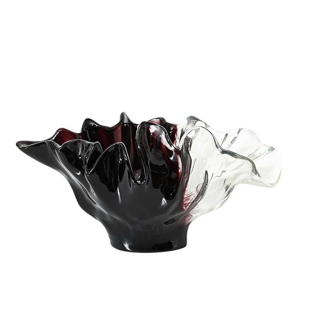 DNB Clear & Colored Resin Coral Shaped Decorative Bowl FC-SZ2179