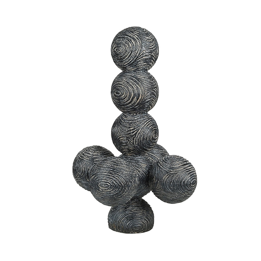 Black Resin Abstract Sculpture FC-SZ2188A