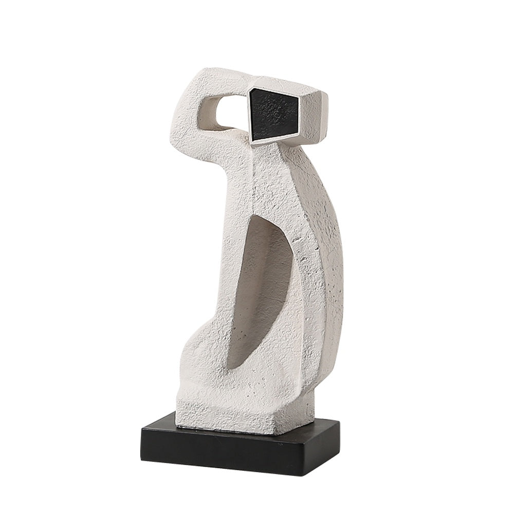 Black & White Resin Abstract Sculpture FC-SZ22028
