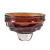Deep Orange Resin Pedestal Bowl FC-SZ22046A