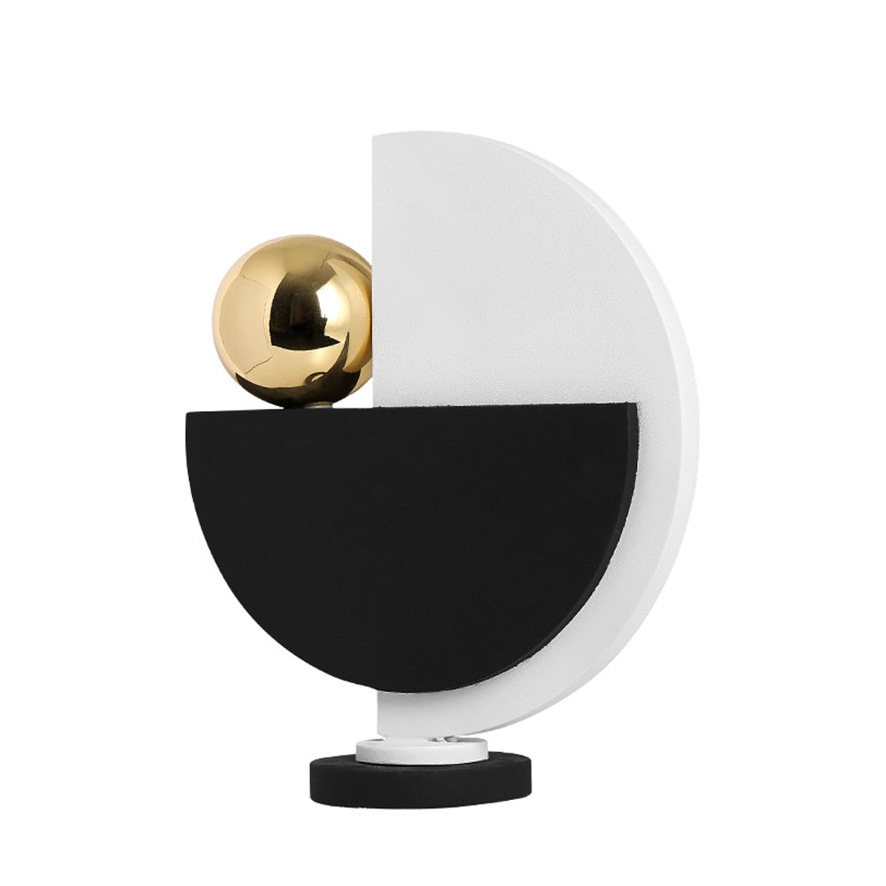 White Black & Gold Resin Décor FC-SZ23012