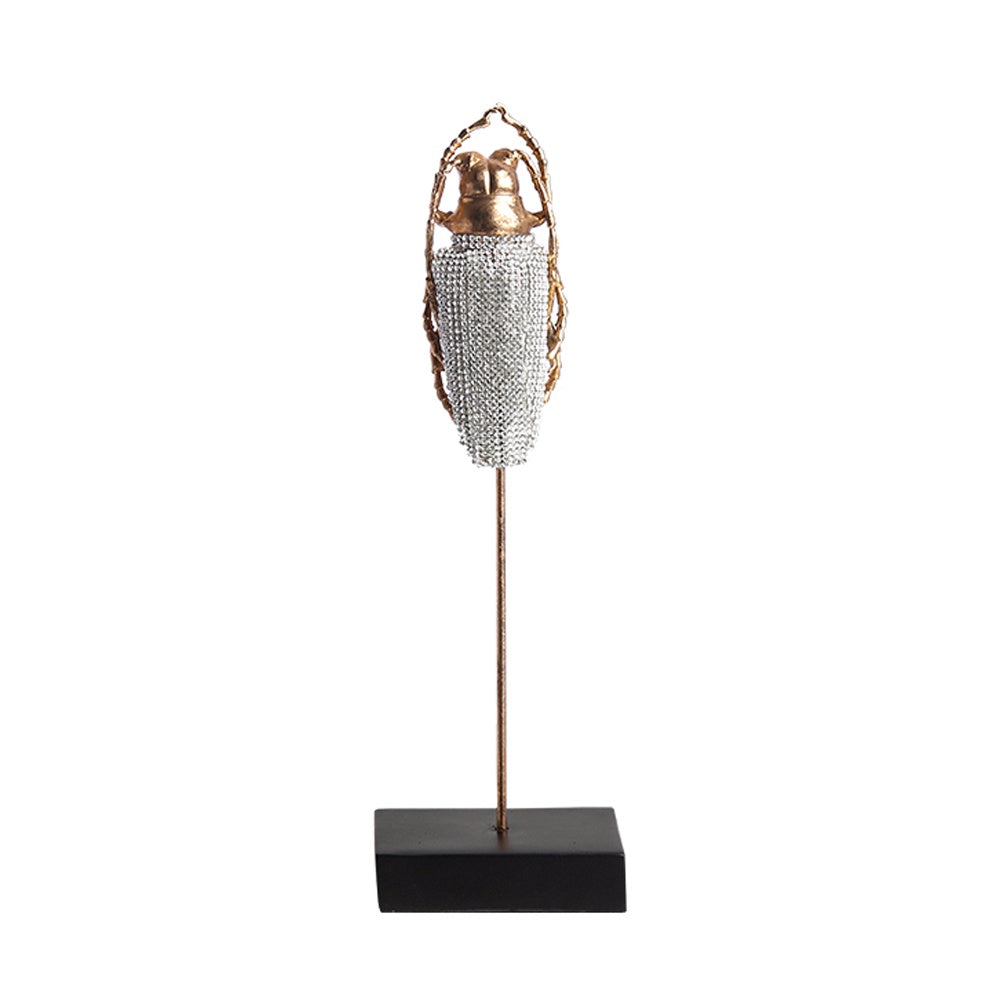 Rose Gold Resin Beetle with Stand FC-SZ23018C