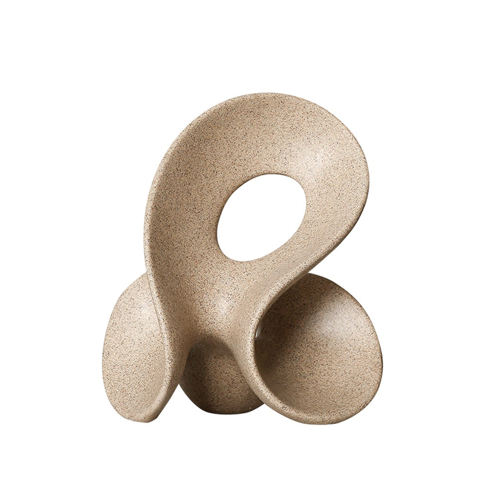 Beige Abstract Resin Sculpture FC-SZ23029C