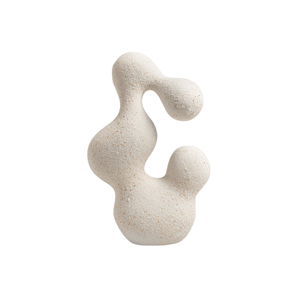 White Resin Abstract Sculpture FC-SZ23030B