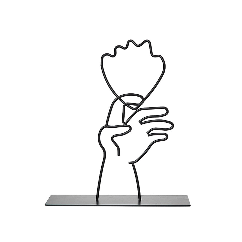 Black Metal Linear Sculpture FC-W2117A