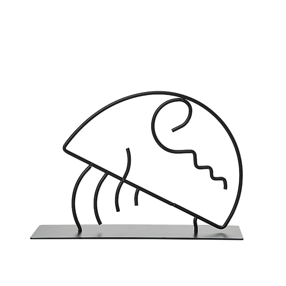 Black Metal Linear Sculpture FC-W2117B