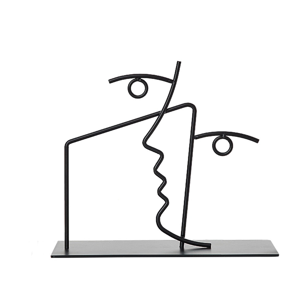 Black Metal Linear Sculpture FC-W2117C