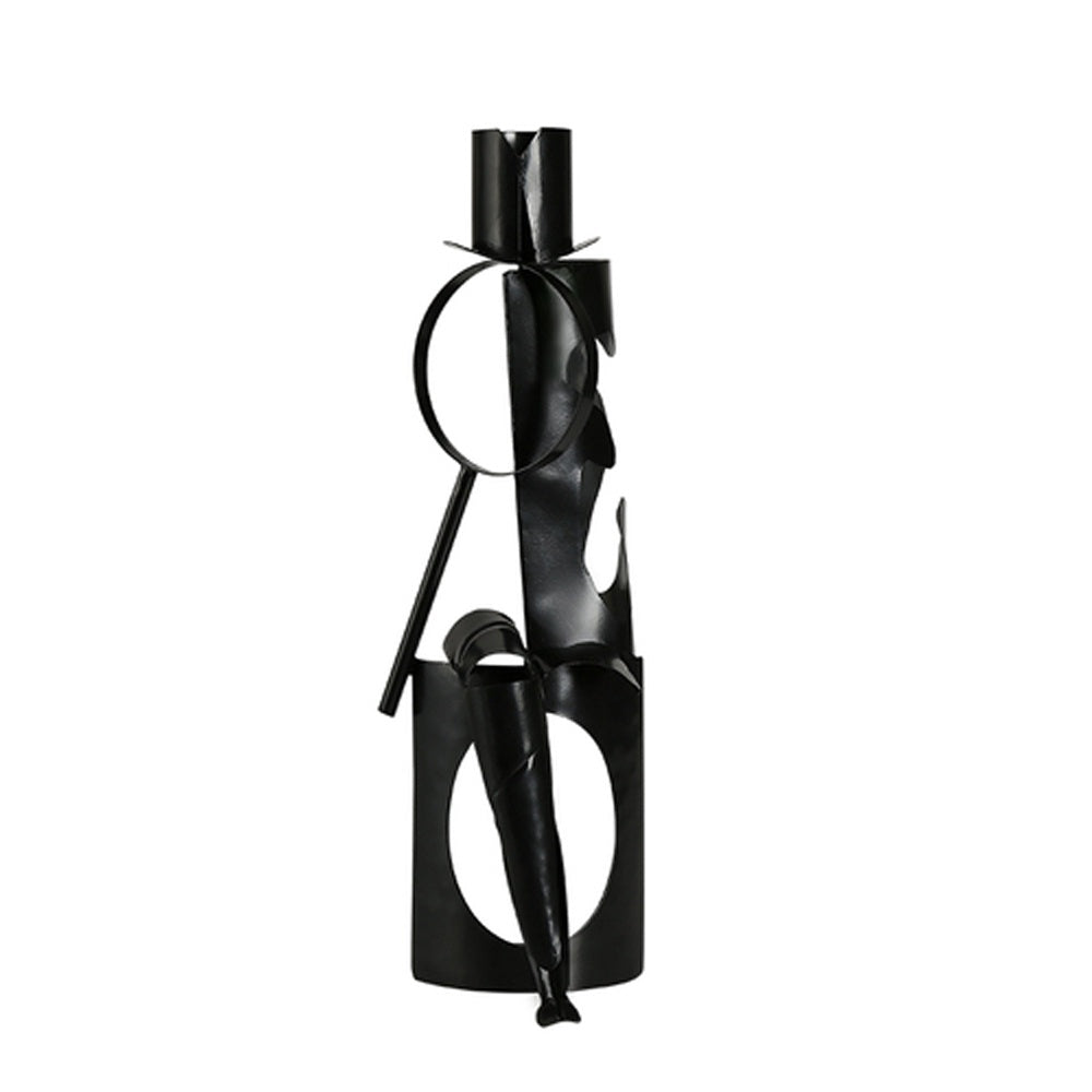 Black Metal Geometric Figurative Sculpture FC-W23001