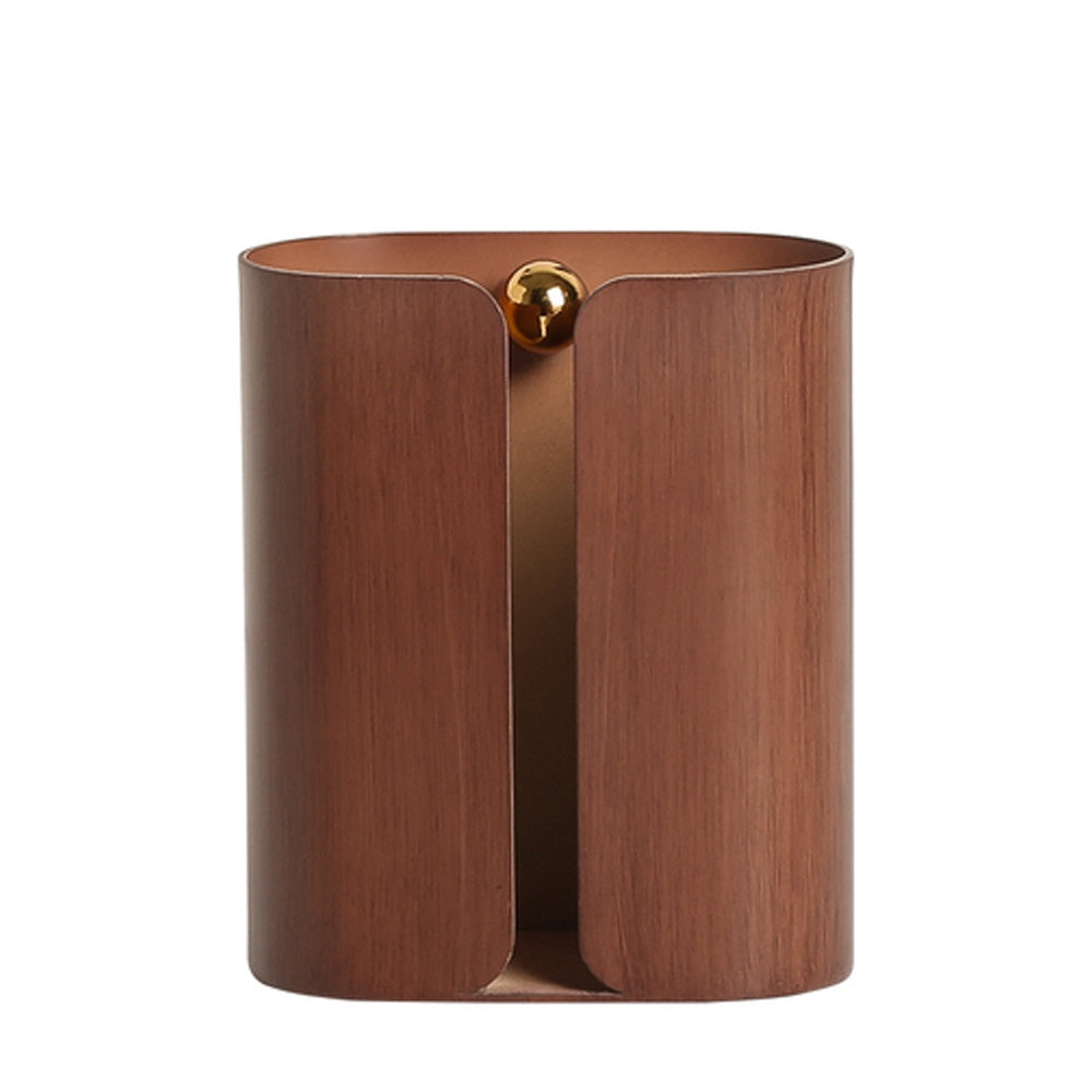 Metal Pen Holder with Wood Grain Detail FC-W23004C