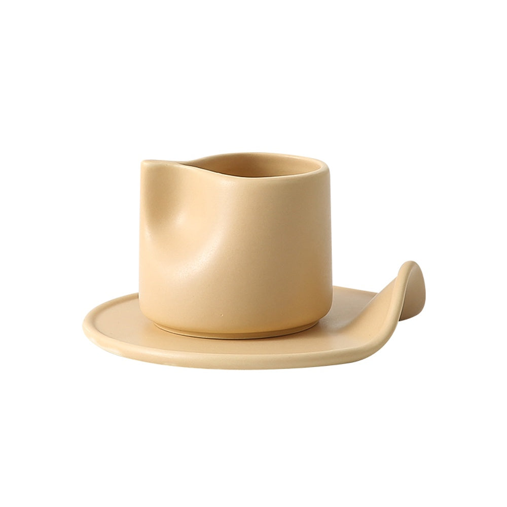 Macaron Porcelain Cup & Saucer - Beige FD-D22005A