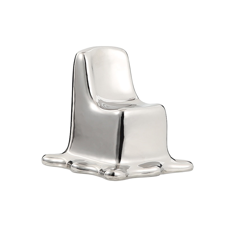 Silver Ceramic Chair Sculpture FD-D22036