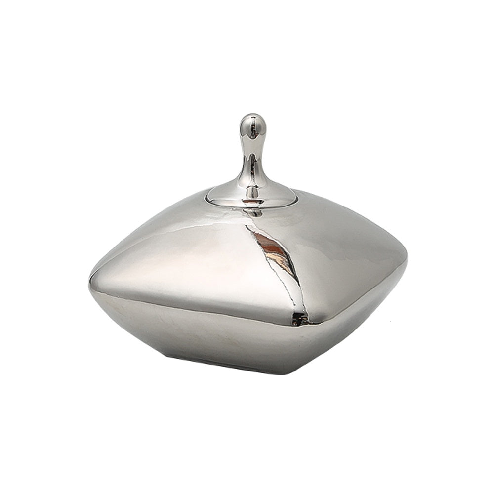 Silver Ceramic Jar - Large FD-D22043A
