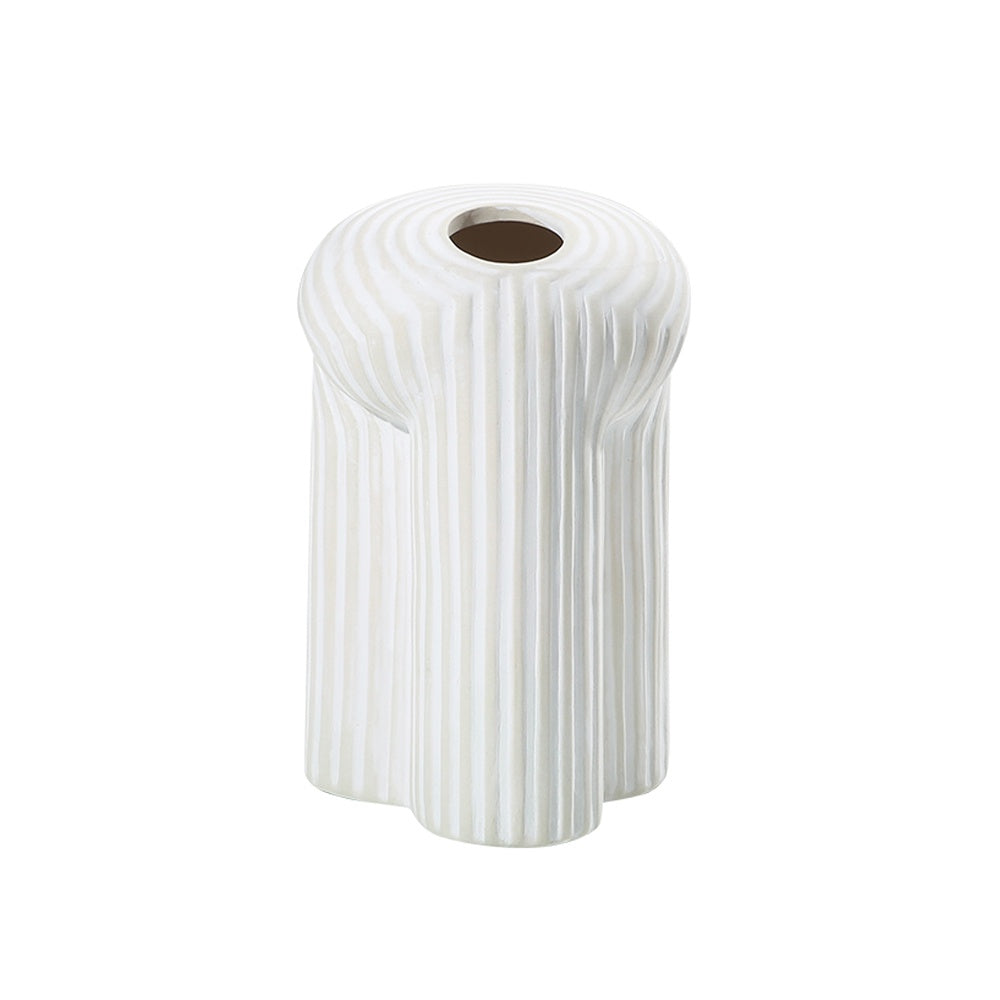 White Ceramic 3-Legged Vase - C FD-D22091C