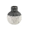 Black & White Splatter Ceramic Round Vase FD-D22138B