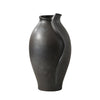 Black Tall Ceramic Vase with Curve Detail FD-D22142B