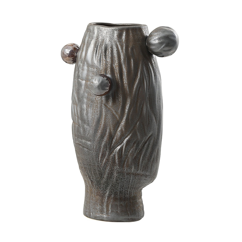 Textured Ceramic Vase with Bubble Detail - B FD-D22143B