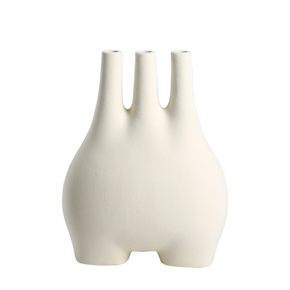 White Ceramic Vase FD-D23030