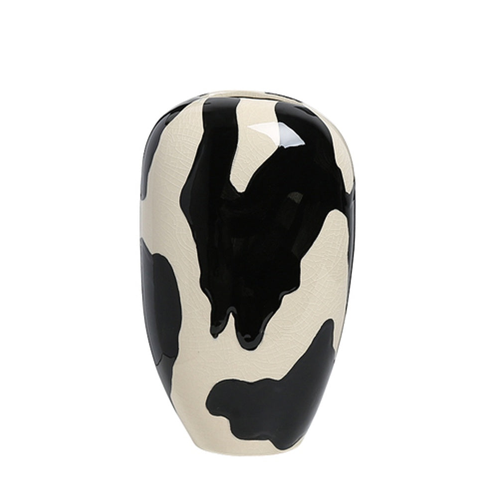 Black & White Ceramic Vase FD-D23034B