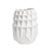 White Ceramic Vase with Checker Detail FD-D23040A