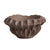 Brown Ceramic Bowl with Checker Detail FD-D23041B