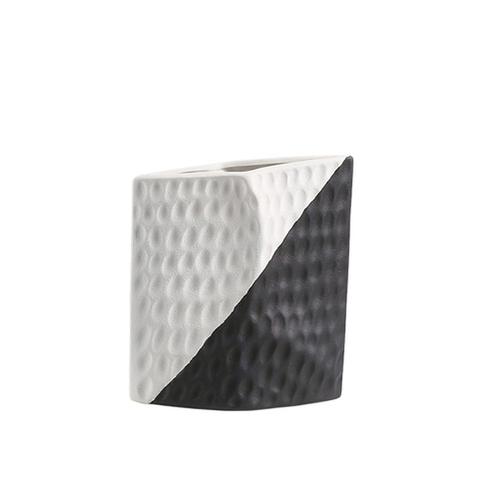 Black & White Ceramic Vase B FD-D23044B
