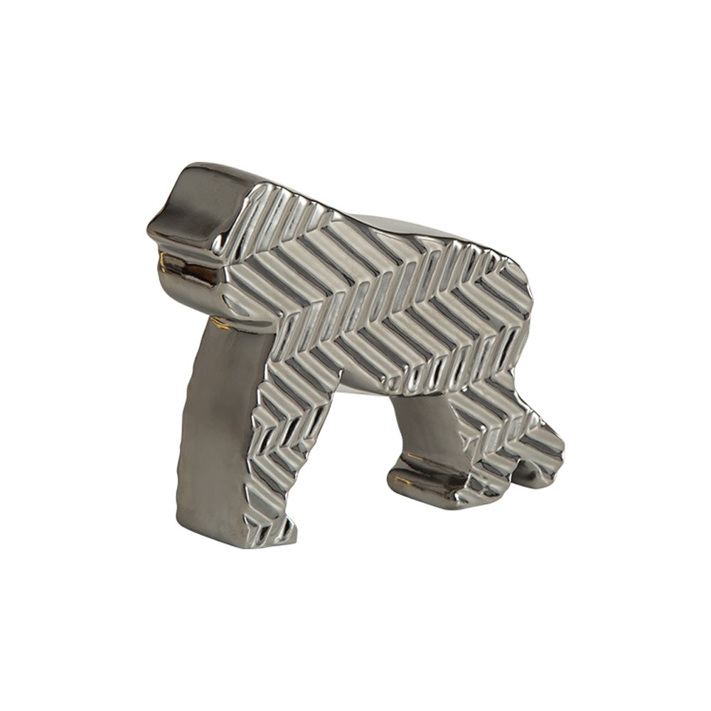Silver Ceramic Gorilla FD-D23055A