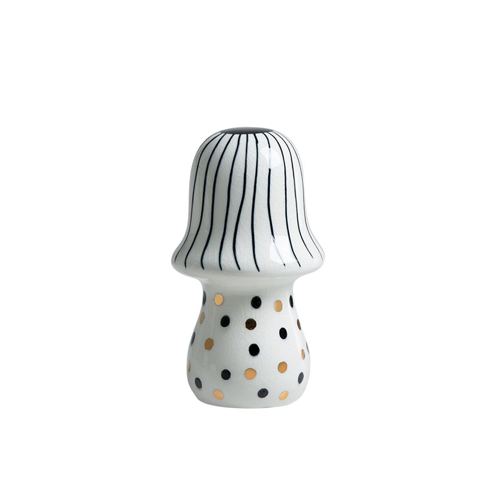 White Ceramic Mushroom Décor - B FD-D23065