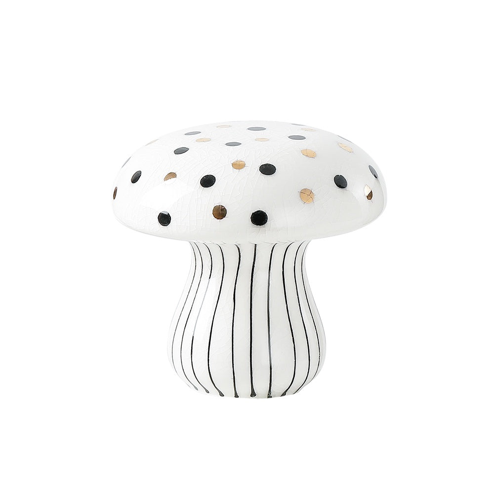 White Ceramic Mushroom Décor - A FD-D23066