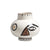 White Ceramic Vessel with Handle Detail & Pattern Detail FD-D23101