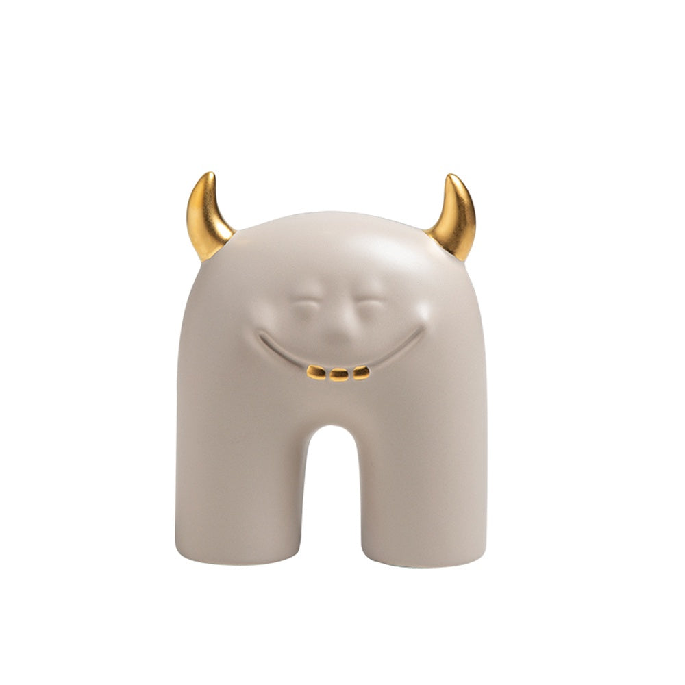 Beige Ceramic Monster FF-D23056