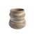 Brown & White Crackled Ceramic Vase FF-D23081A