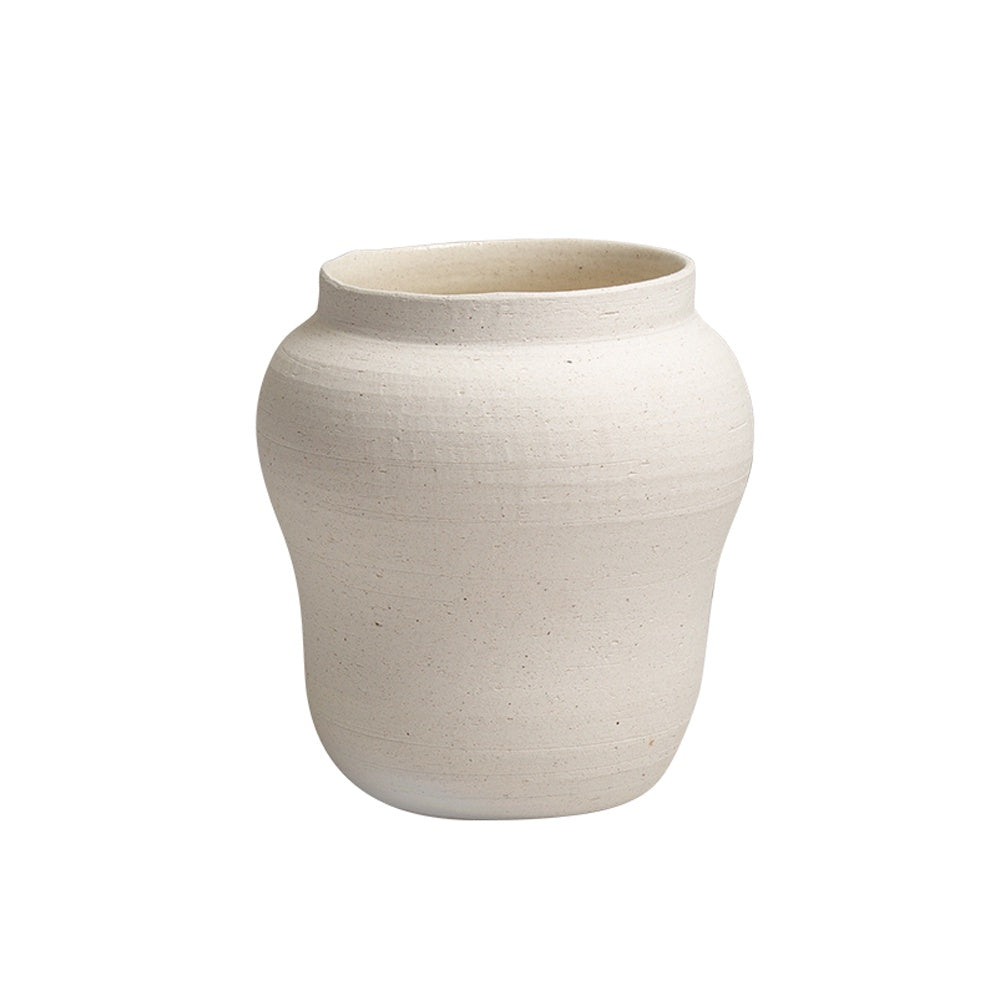 White Ceramic Vase FF-D23086A