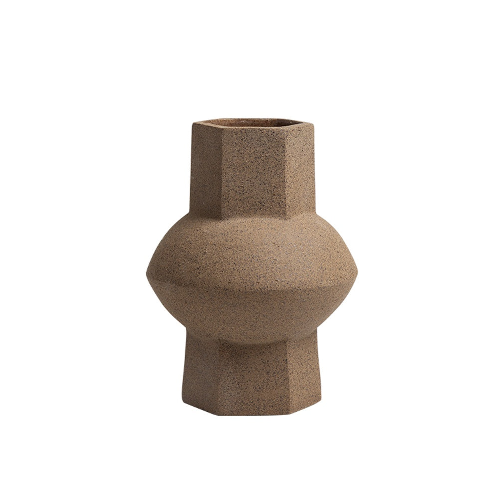 Brown Ceramic Vase FF-D23087B