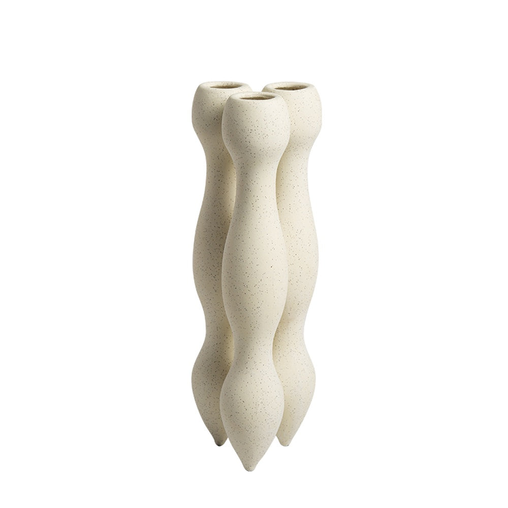 White Organic Shaped Ceramic Décor FF-D23092A