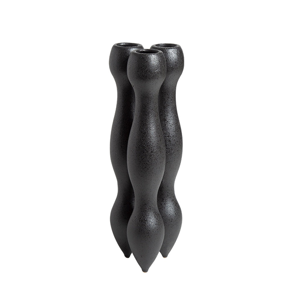 Black Organic Shaped Ceramic Décor FF-D23093A