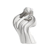 White Abstract Ceramic Sculpture with Line Detail GT355-W