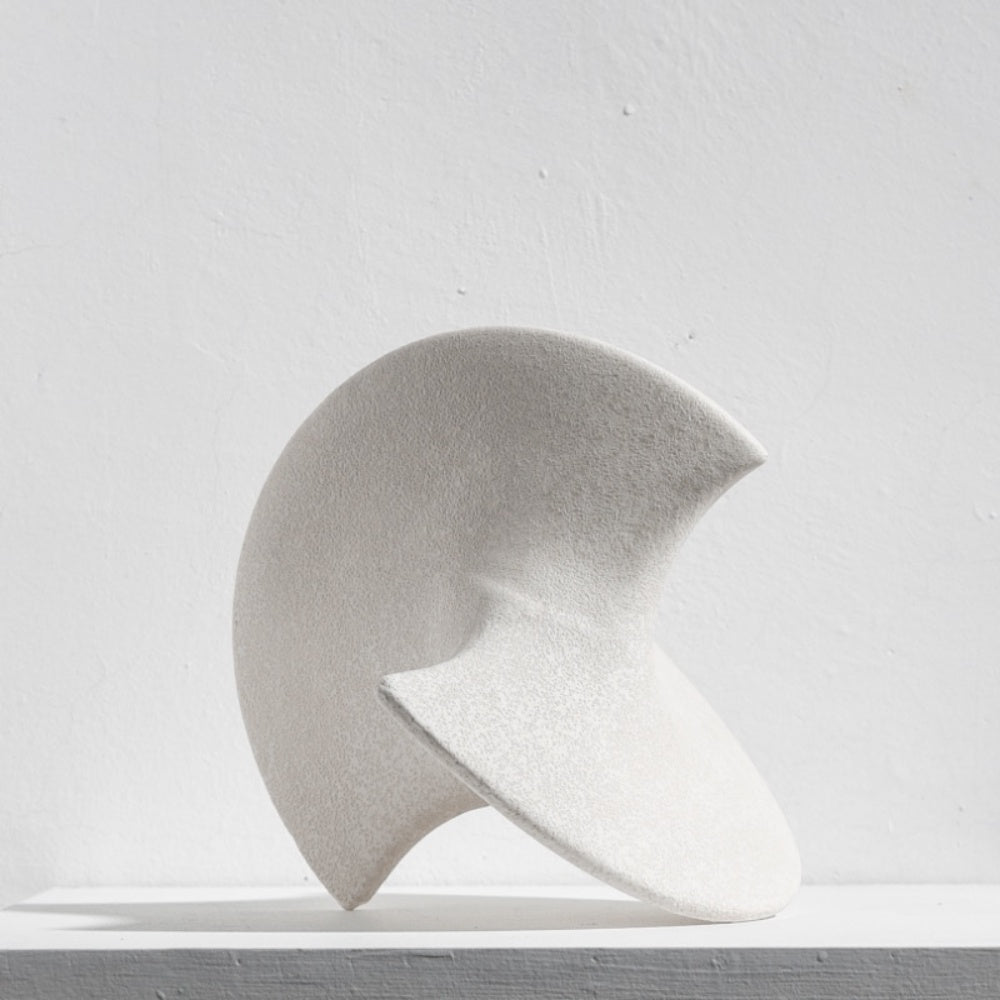 White Abstract Ceramic Sculpture GT357-W