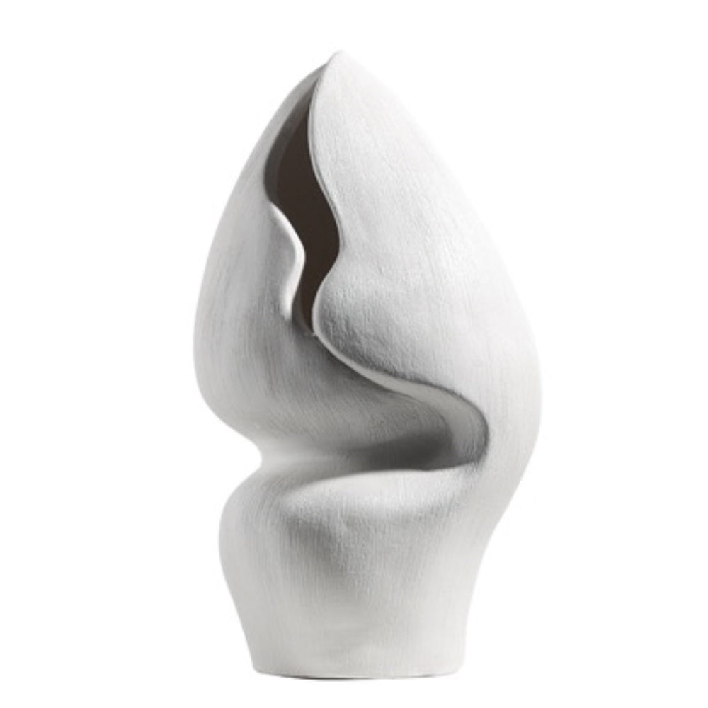 White Irregular Ceramic Vase GTS320W