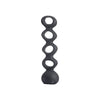 Black Resin Loop Sculpture H1787B