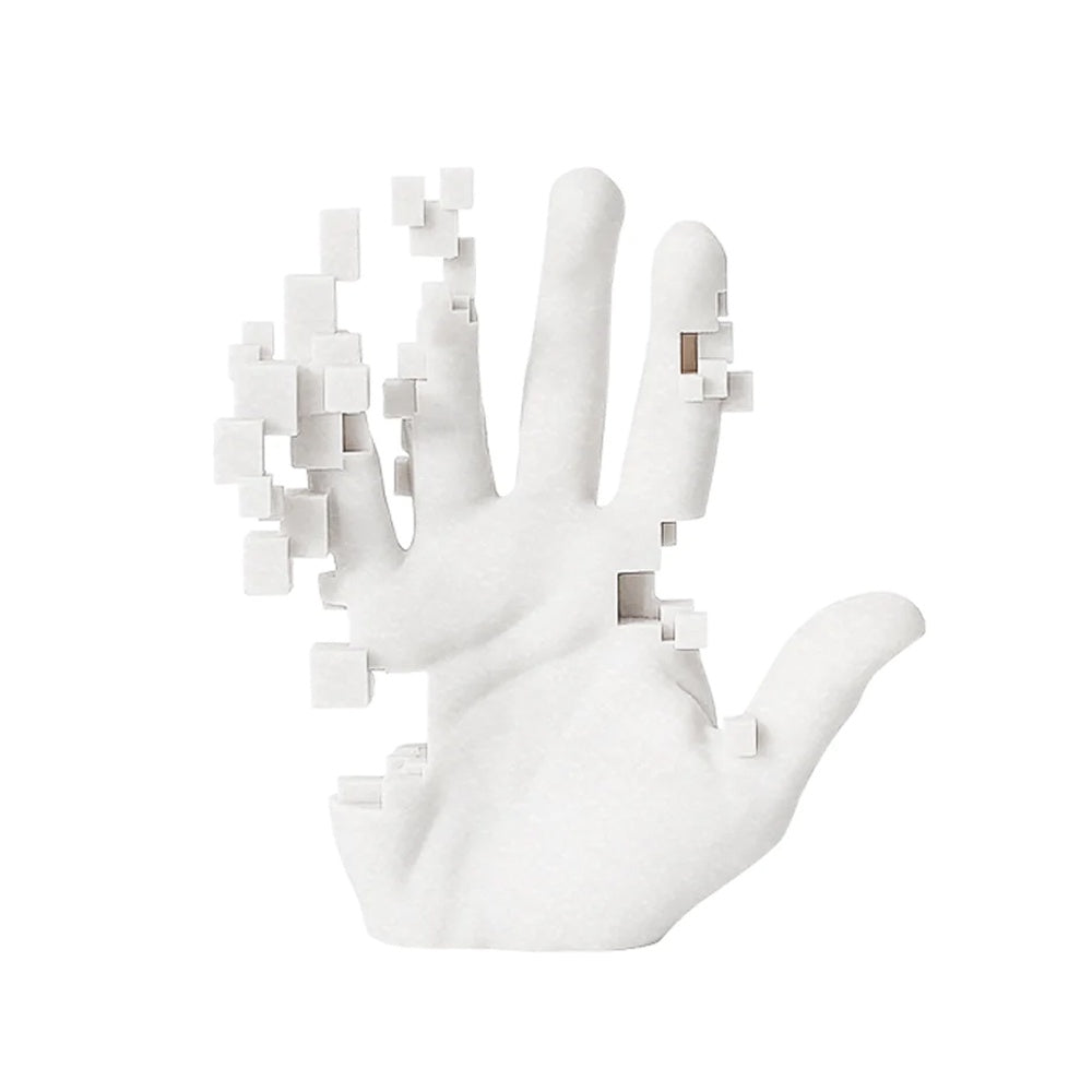 White Resin Hand Sculpture - Large H1795L