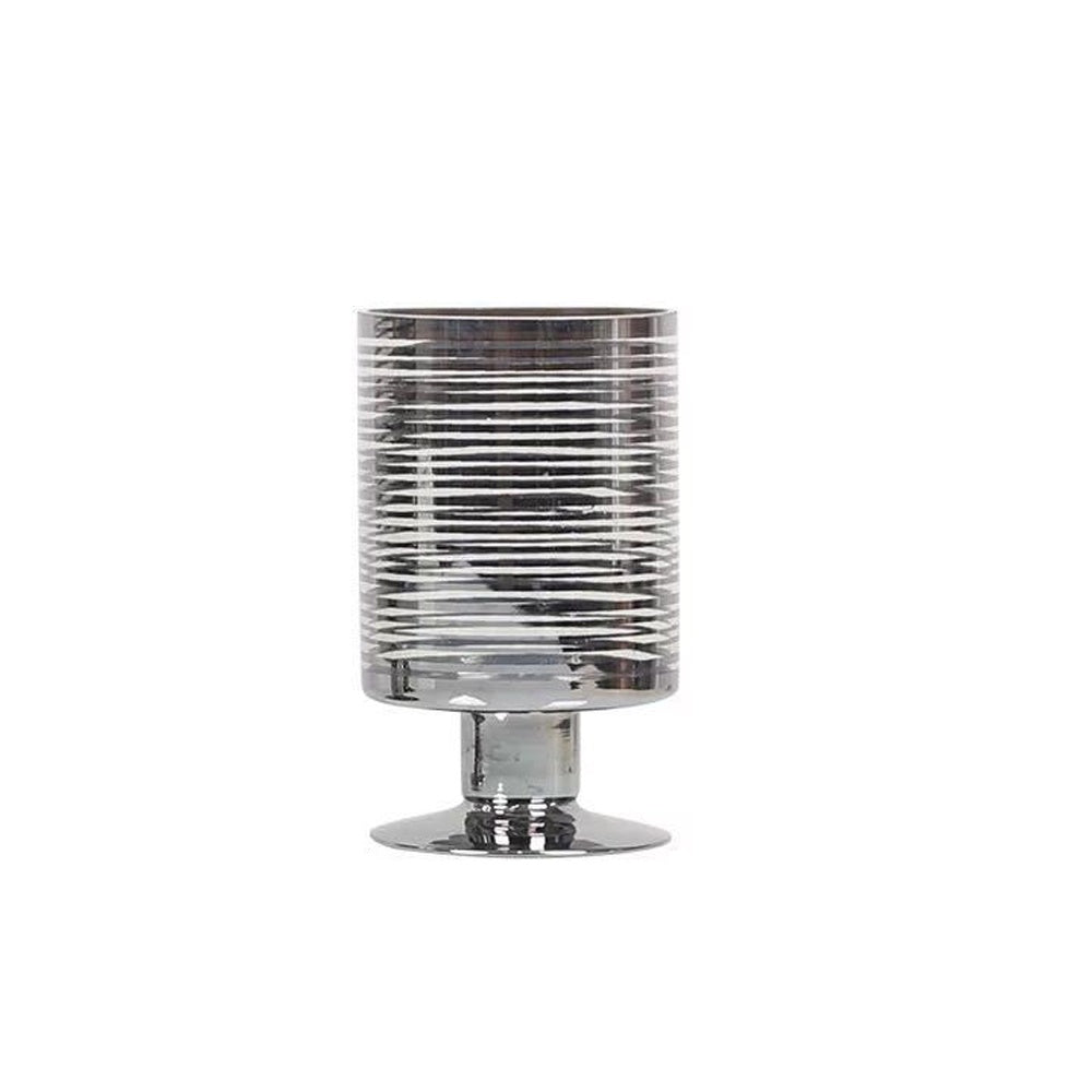 Glass Striped Hurricane Vase - Small HJM-005