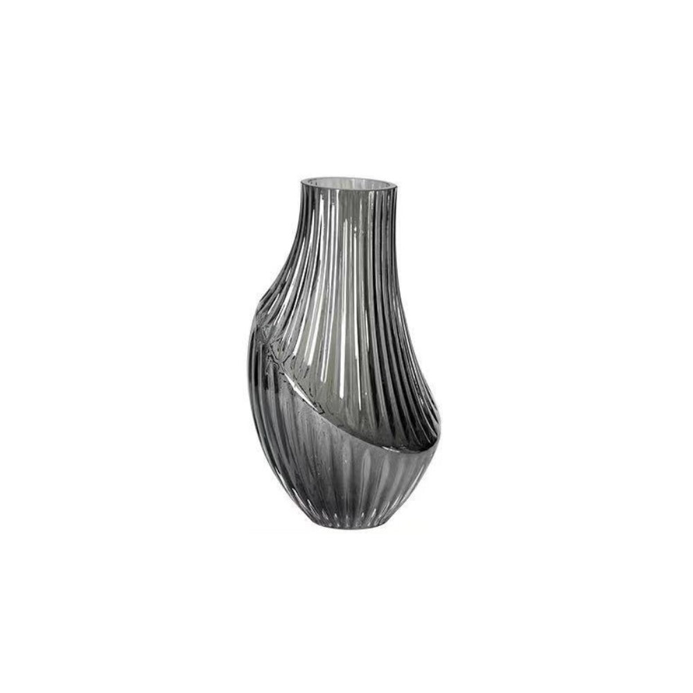 Smoke Glass Vase - Medium HJM-018
