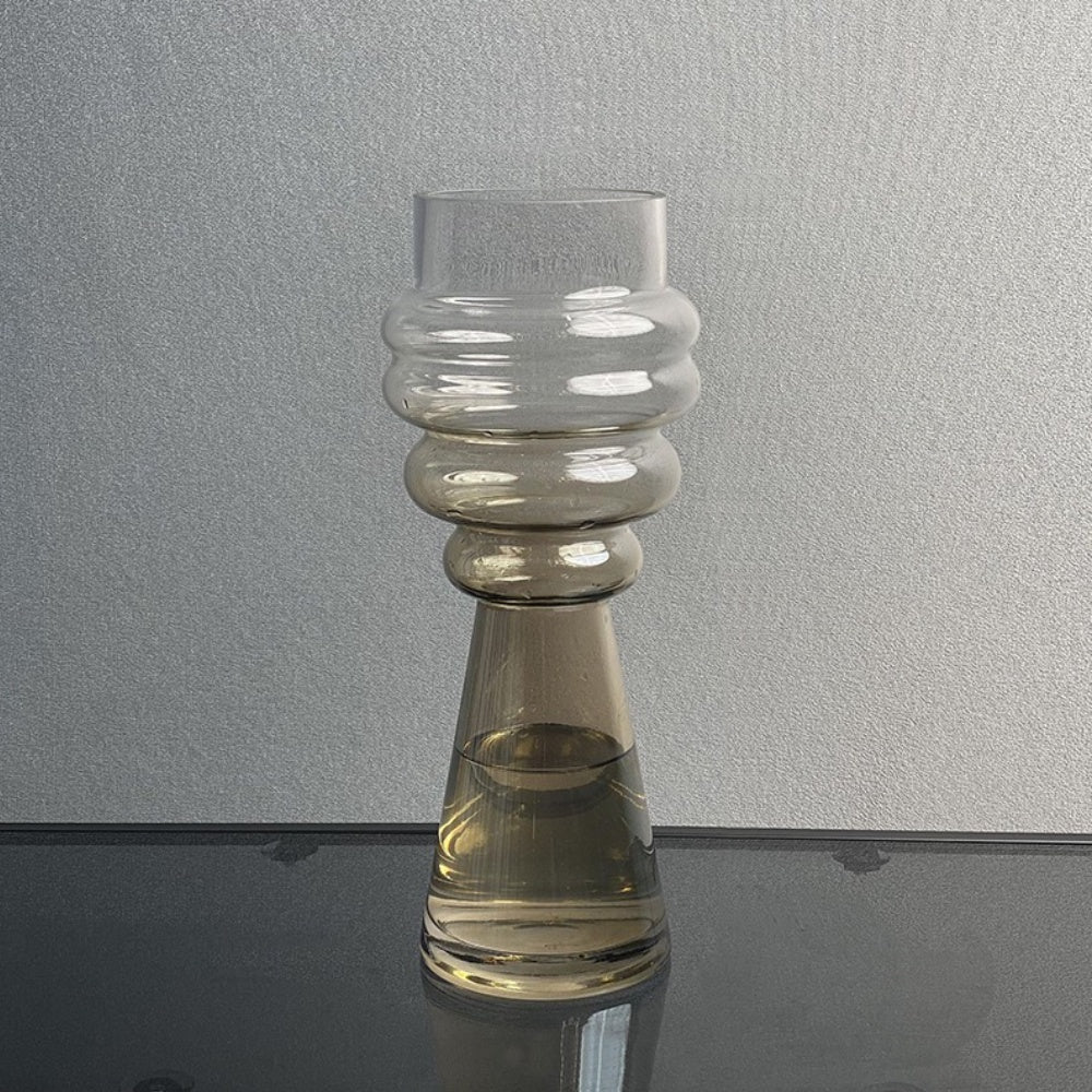 Glass Vase with Stem - Medium HJM-026