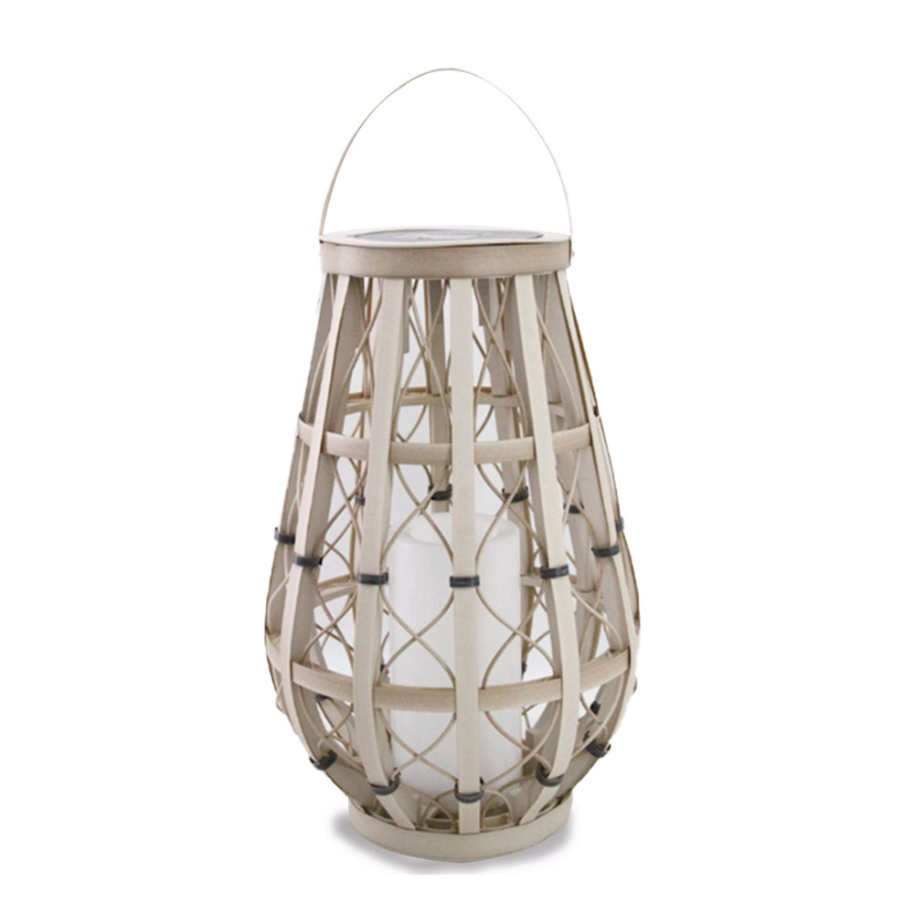 Solar Polyrattan Lantern - Large HK-SL001-42