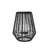 Solar Iron & Rattan Lantern - Medium HK-SL018-6