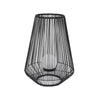 Solar Iron & Rattan Lantern - Large HK-SL018-7