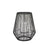 Solar Iron & Rattan Lantern - Medium HK-SL018-8